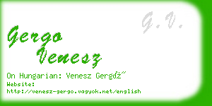 gergo venesz business card